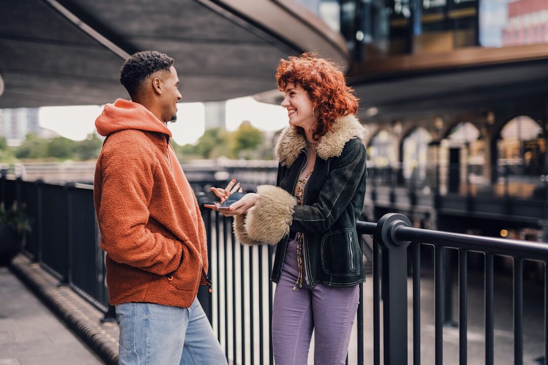 people having conversation