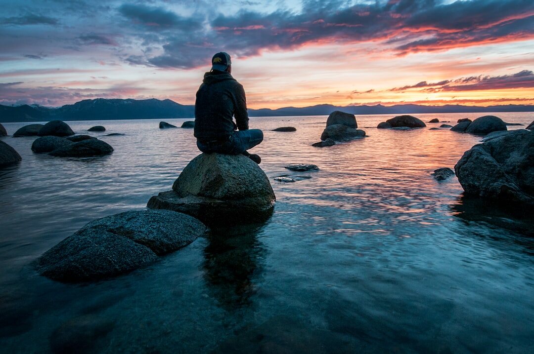 person reflecting alone