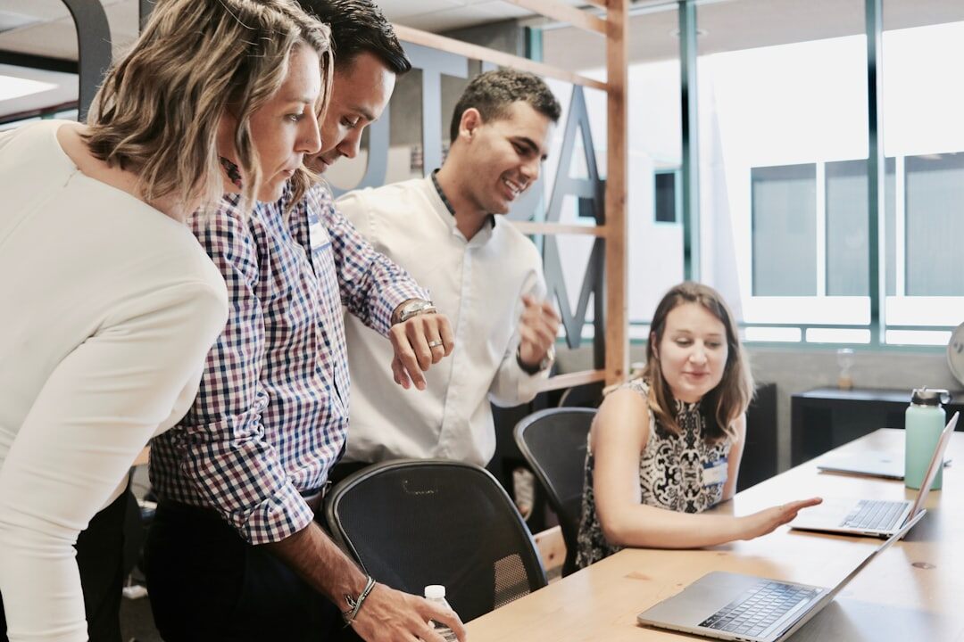 business professional presenting in meeting